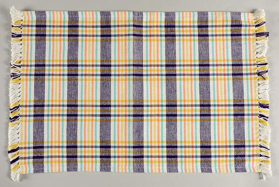 Fiesta Plum (Intro 2001) Cloth Placemat by Homer Laughlin -1