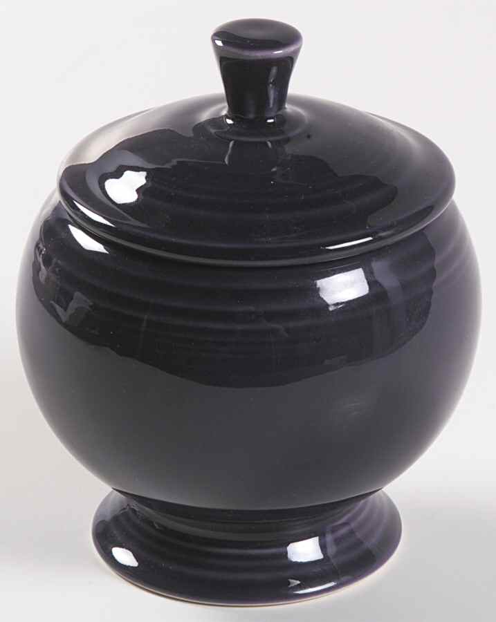 Fiesta Plum (Intro 2001) Individual Sugar Bowl & Lid by Homer Laughlin -1