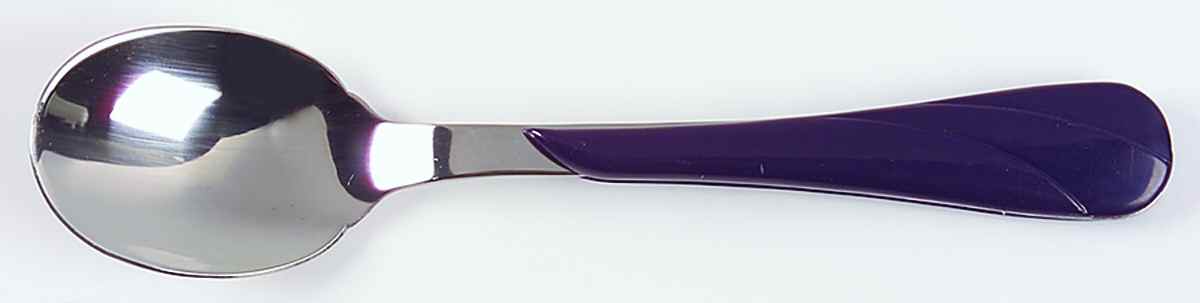 Fiesta Plum (Intro 2001) Oval Place Soup Spoon by Homer Laughlin -1