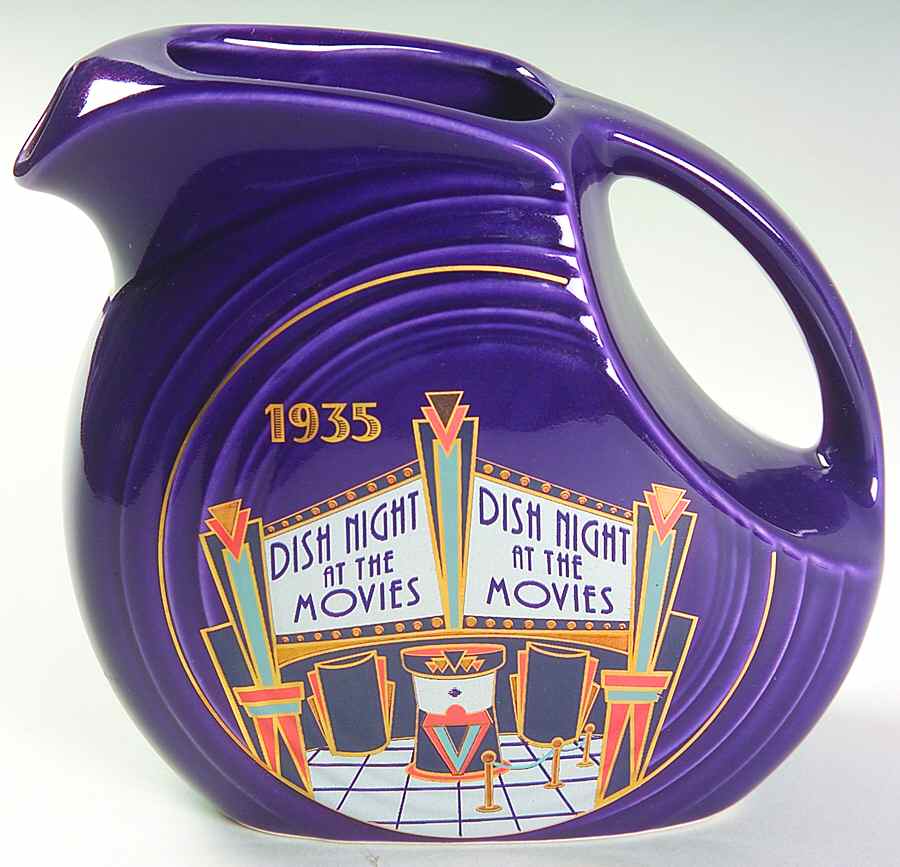 Fiesta Plum (Intro 2001) 32 Oz Collector Club Pitcher by Homer Laughlin -1