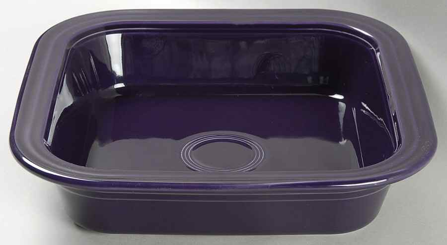 Fiesta Plum (Intro 2001) 10" Square Baker by Homer Laughlin -1