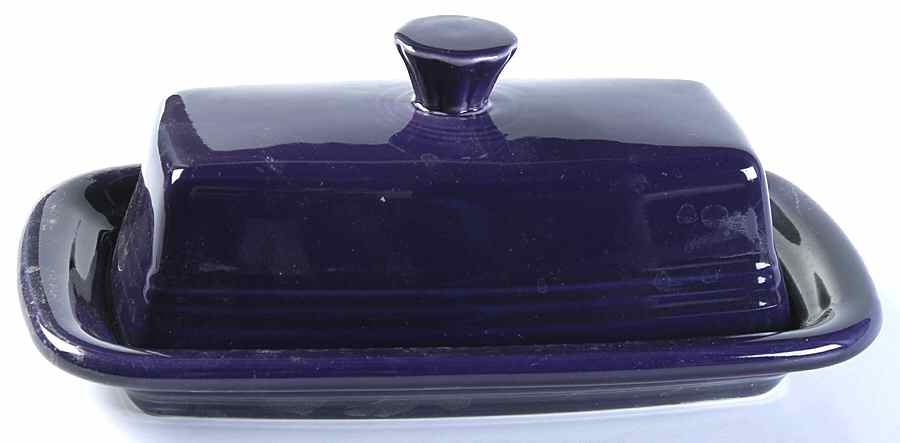 Fiesta Plum (Intro 2001) Extra Large 1/4 Lb Covered Butter by Homer Laughlin -1