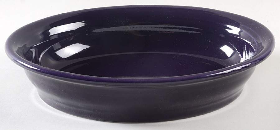 Fiesta Plum (Intro 2001) 10" Oval Vegetable Bowl by Homer Laughlin -1