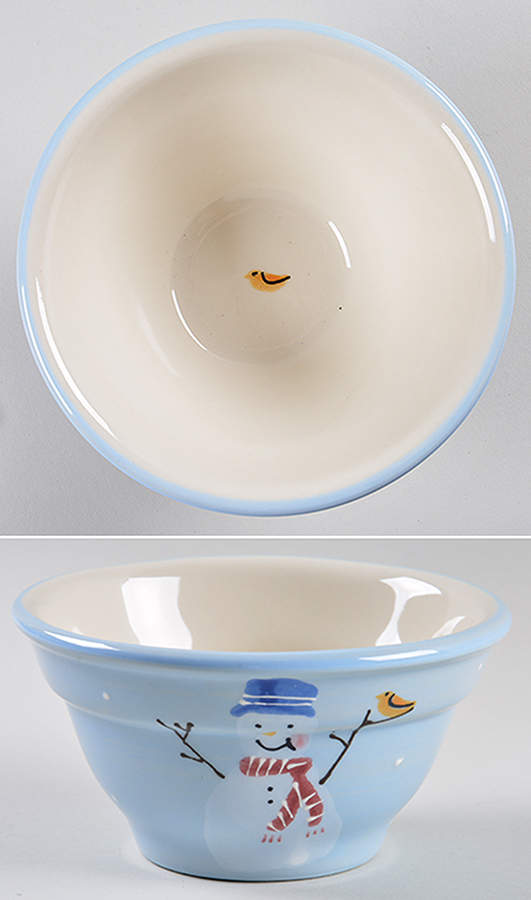 Snow People 5" Ribbed Mixing Bowl by Hartstone-1
