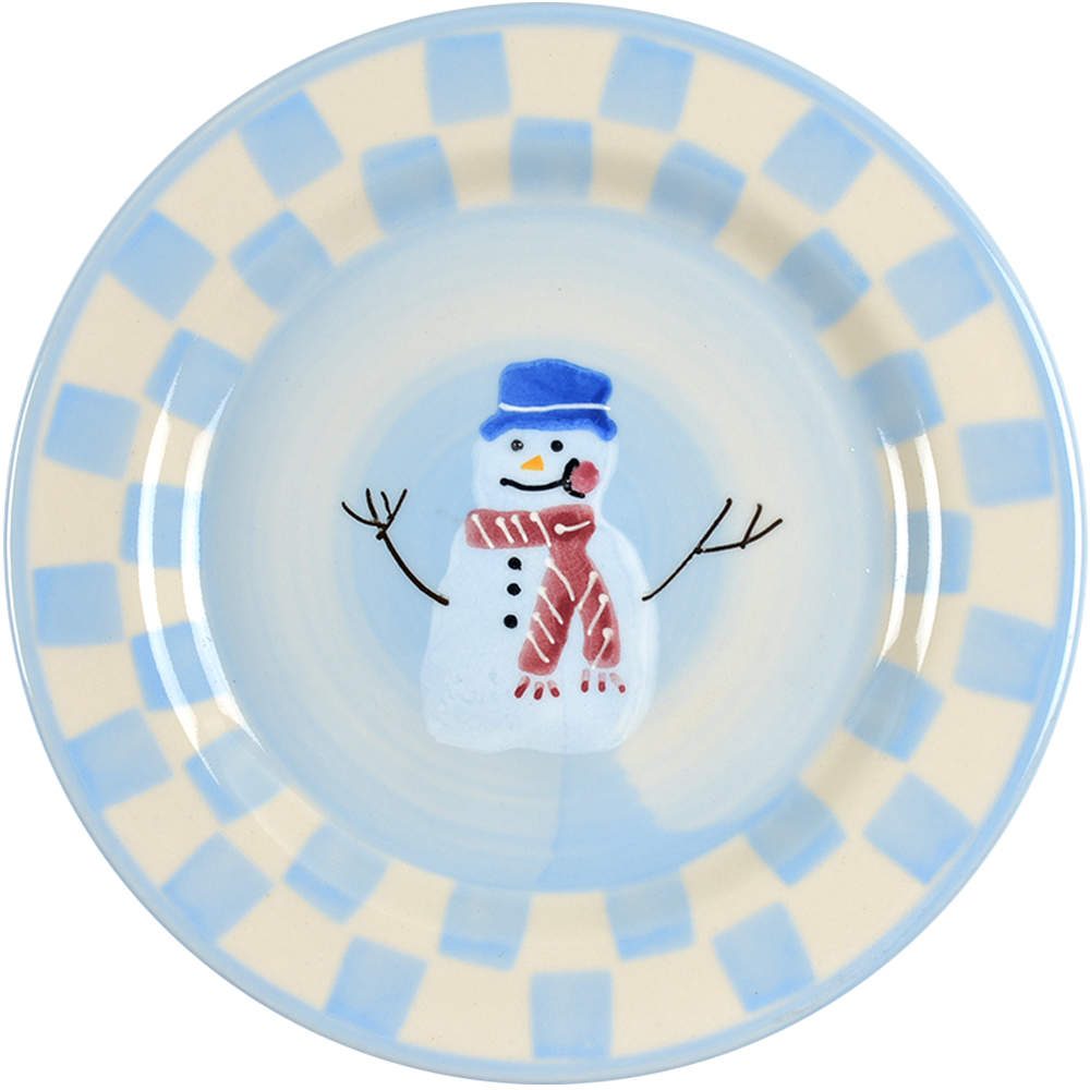 Snow People Salad Plate by Hartstone-1