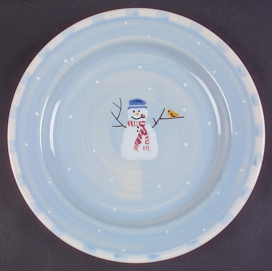 Snow People Dinner Plate by Hartstone-1