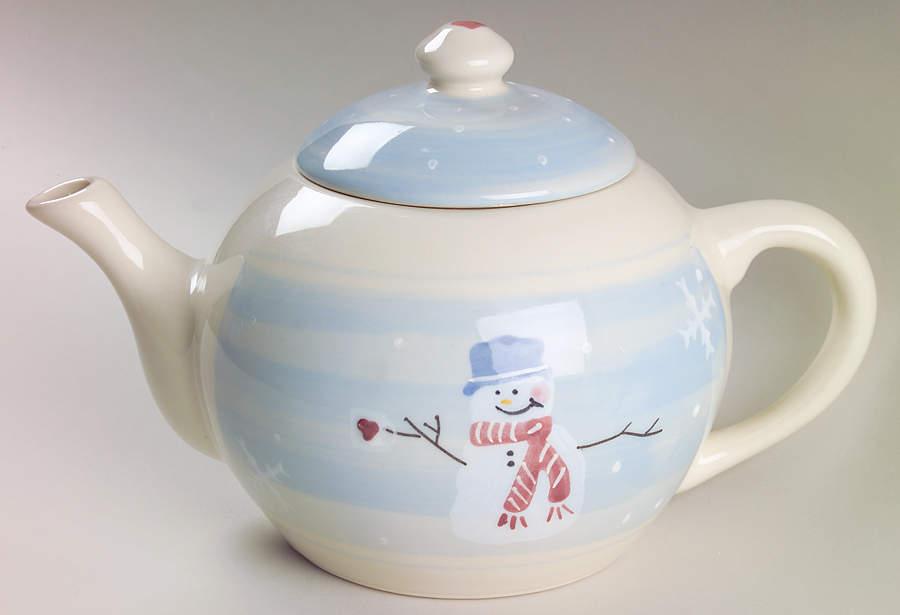 Snow People Teapot & Lid by Hartstone-1