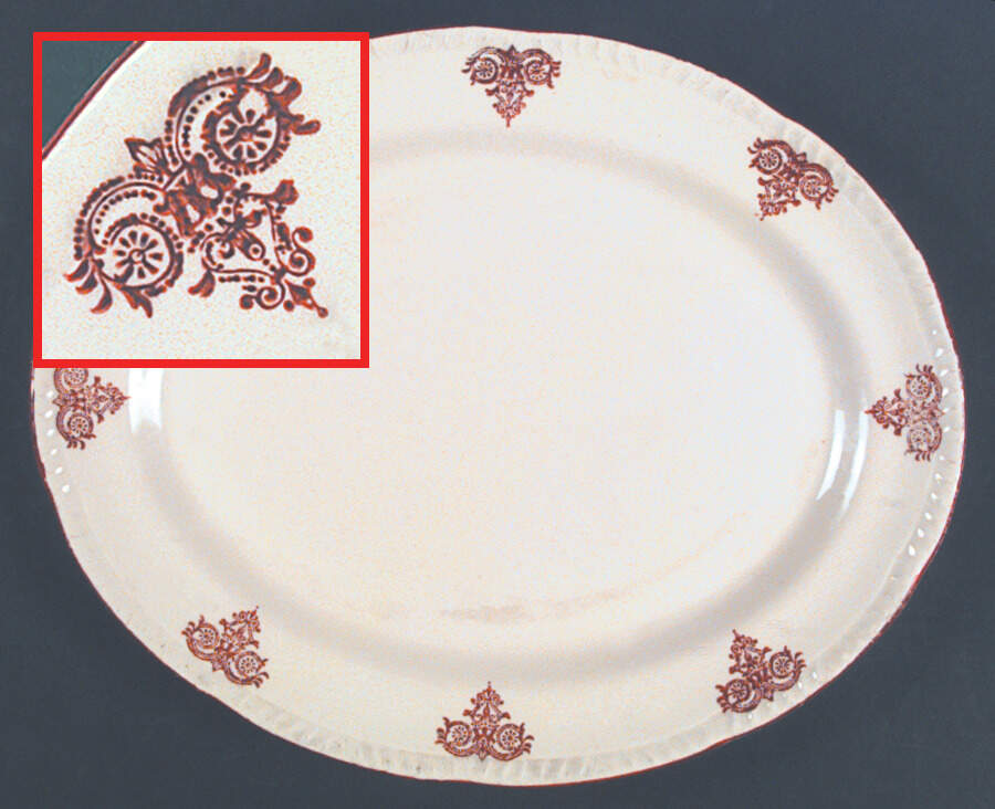 HLC2139 13" Oval Serving Platter by Homer Laughlin -1