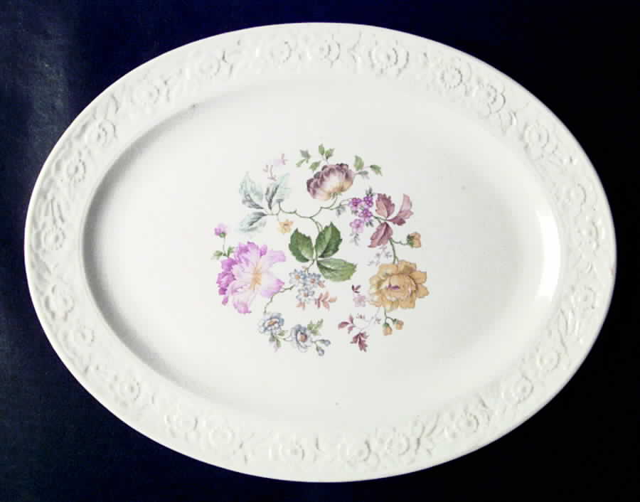 HAR92 14" Oval Serving Platter by Harker-1
