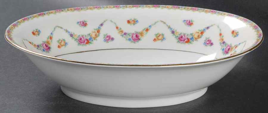HWC16 9" Oval Vegetable Bowl by HW (Germany, Czech)-1