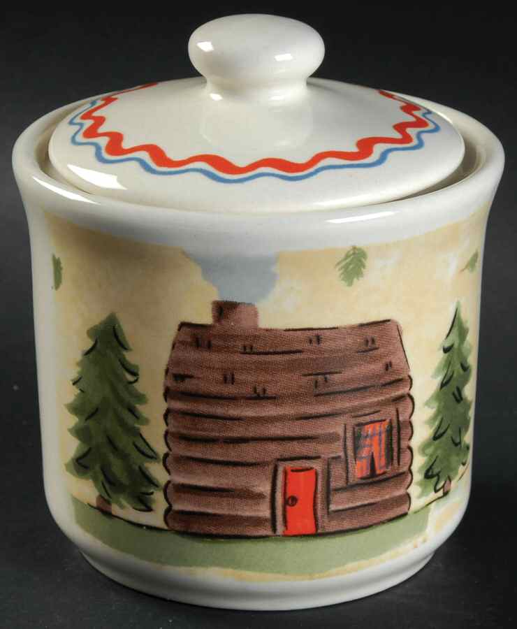 Northwoods Sugar Bowl & Lid by Hausenware-1