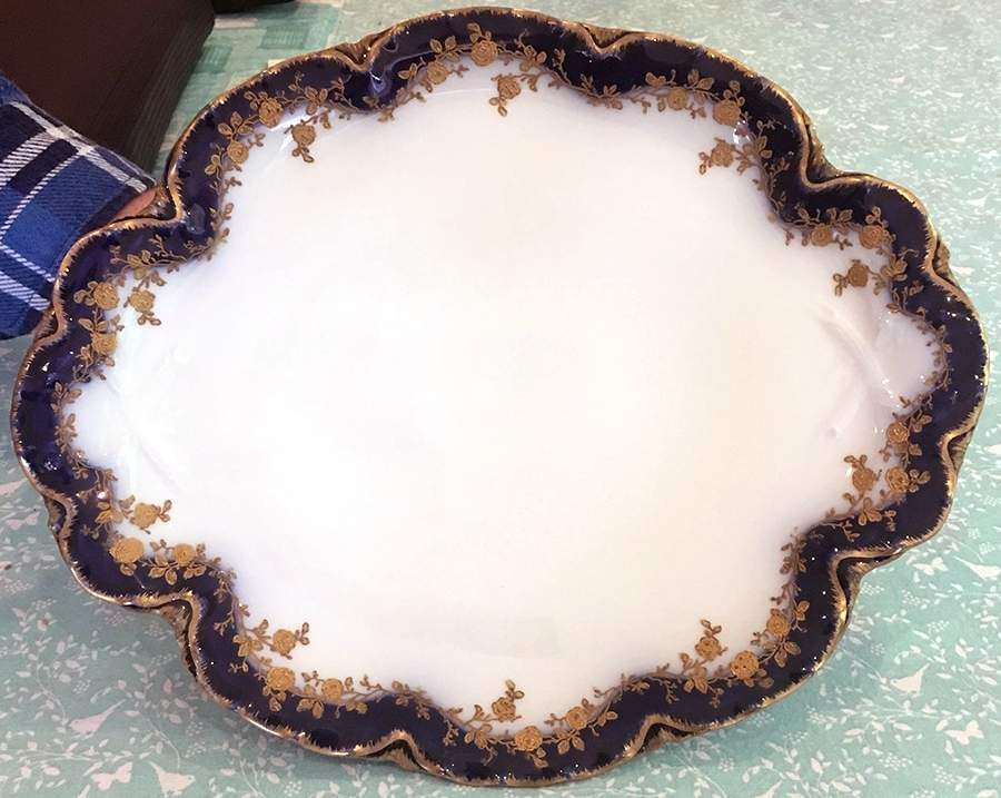 H1644 10" Oval Serving Platter by Haviland-1