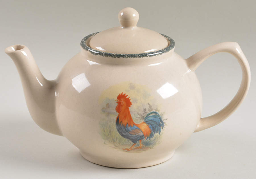 Rooster Teapot & Lid by Home & Garden Party-1