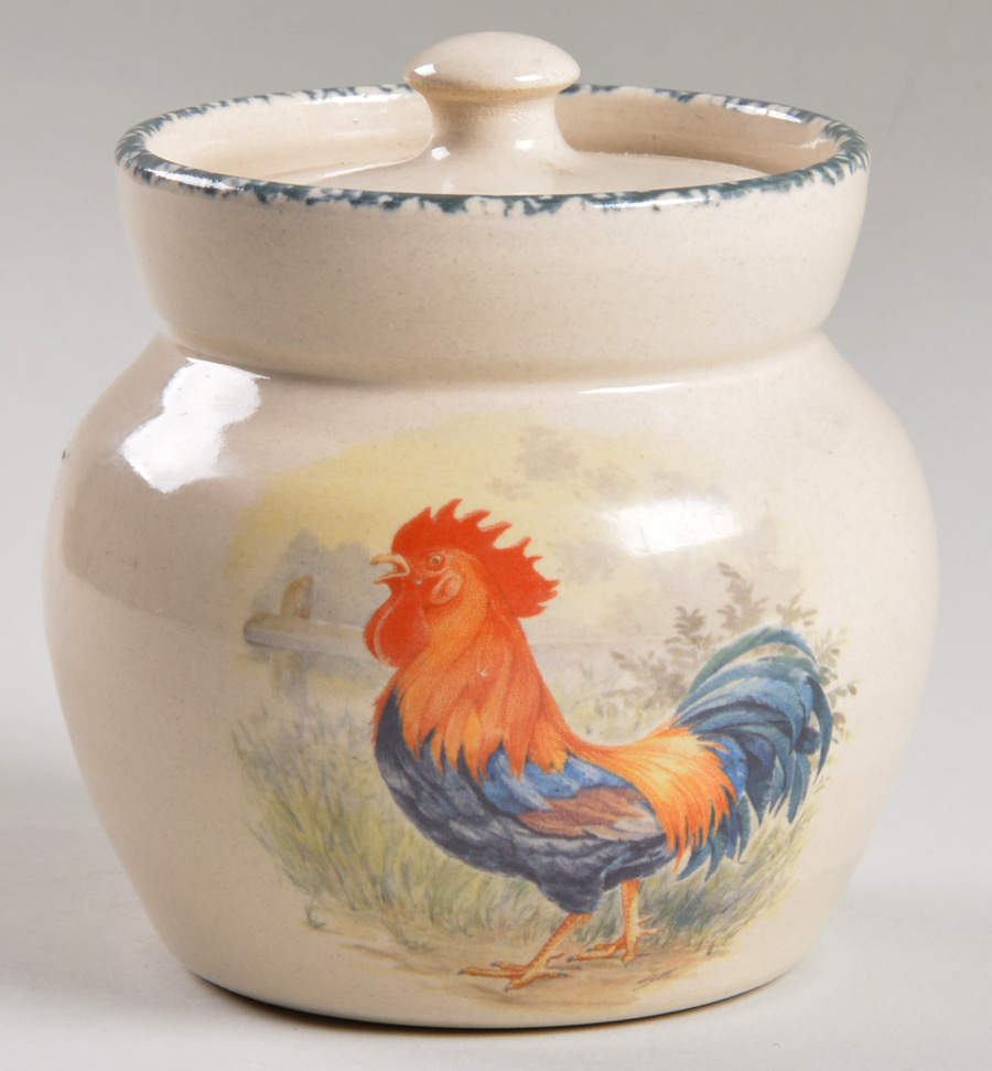 Rooster Sugar Bowl & Lid by Home & Garden Party-1