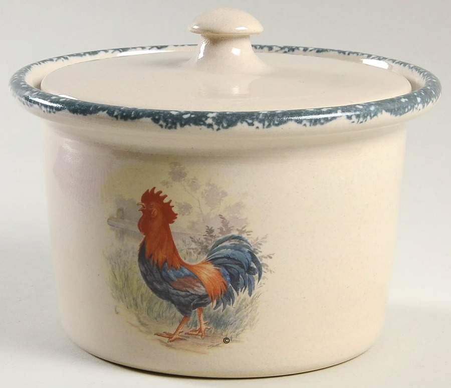 Rooster Butter Tub & Lid by Home & Garden Party-1