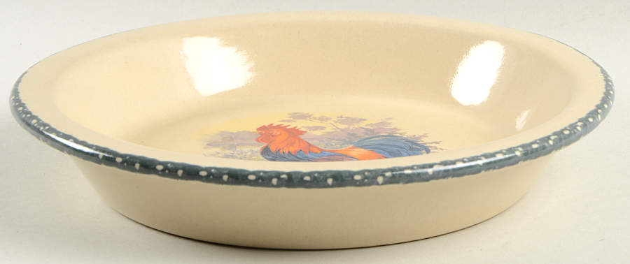 Rooster 10" Pie Baking Plate by Home & Garden Party-1