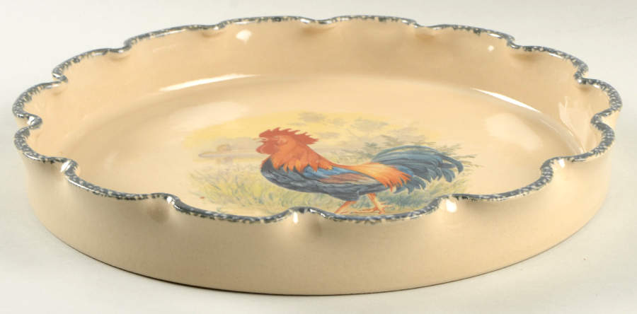 Rooster Chip Bowl/Plate for Chip & Dip Set by Home & Garden Party-1