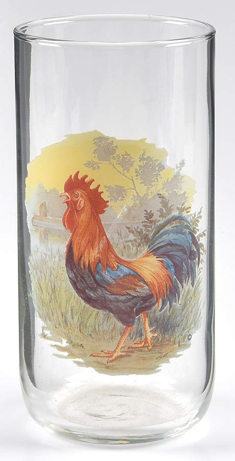 Rooster Glassware Highball by Home & Garden Party-1