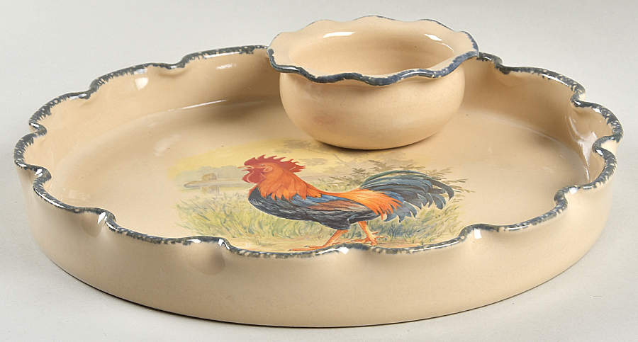 Rooster (2 Piece) Chip & Dip Set by Home & Garden Party-1