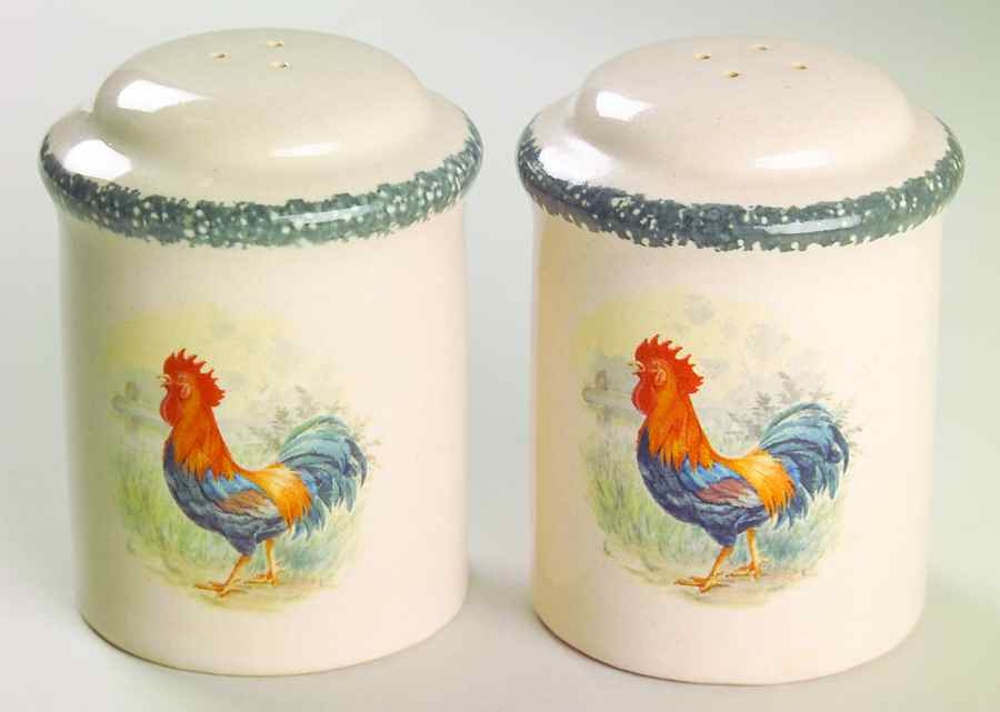 Rooster Salt & Pepper Set by Home & Garden Party-1