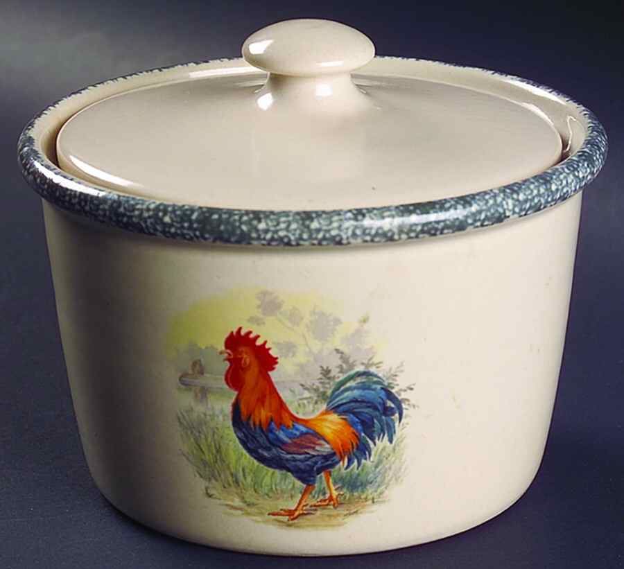 Rooster 4" Storage Jar & Lid by Home & Garden Party-1