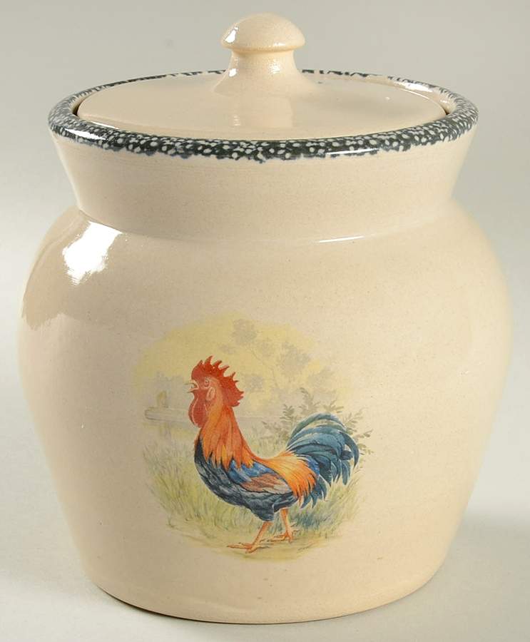Rooster Small Canister & Lid by Home & Garden Party-1