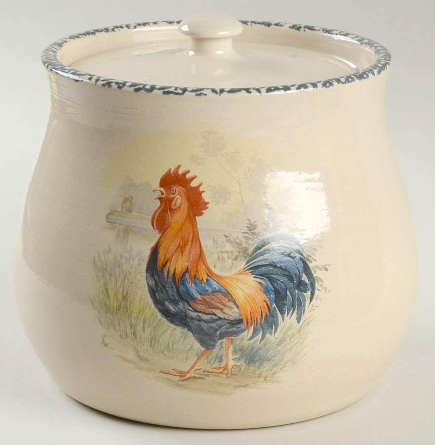 Rooster Cookie Jar & Lid by Home & Garden Party-1