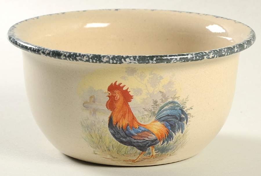 Rooster Soup/Cereal Bowl by Home & Garden Party-1