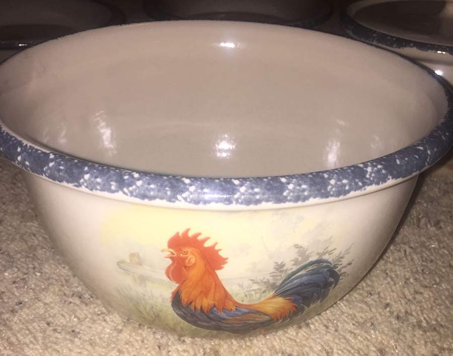 Rooster 9" Mixing Bowl by Home & Garden Party-1