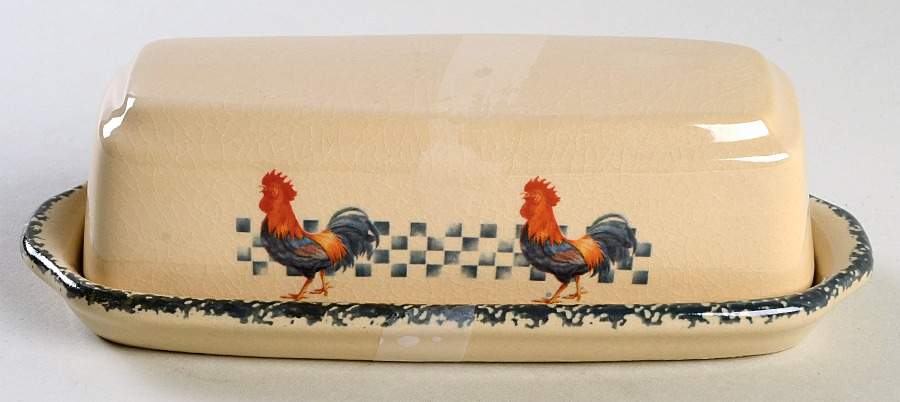 Rooster 1/4 Lb Covered Butter by Home & Garden Party-1