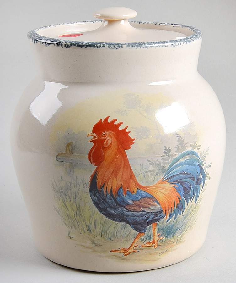 Rooster Medium Canister & Lid by Home & Garden Party-1