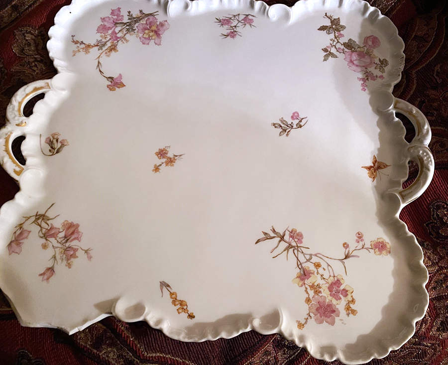 H1660 16'' Square Handled Tray by Haviland-1