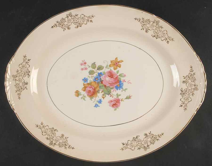 HLC3030 13" Oval Serving Platter by Homer Laughlin -1