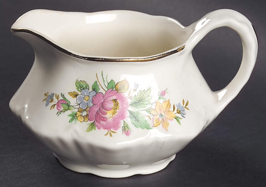 Spring Wreath Creamer by Homer Laughlin -1