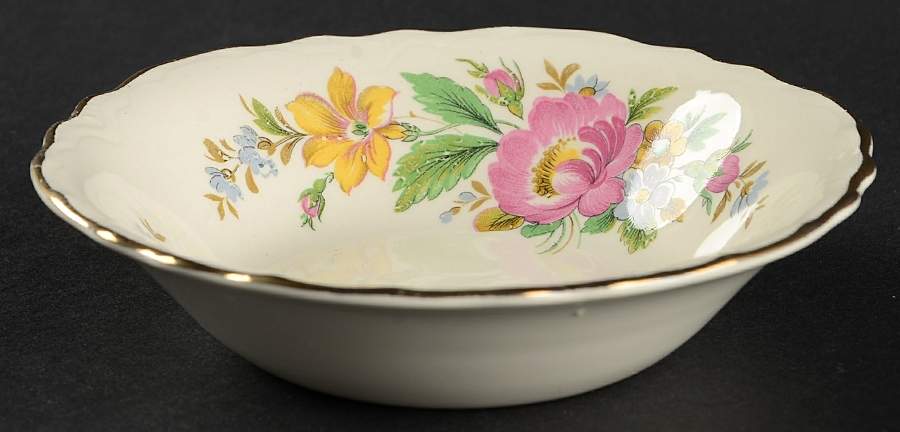 Spring Wreath Fruit/Dessert (Sauce) Bowl by Homer Laughlin -1