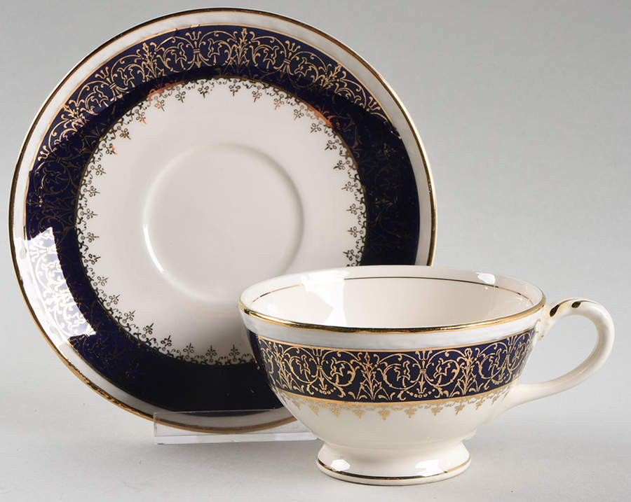 HLC2165 Footed Cup & Saucer Set by Homer Laughlin -1