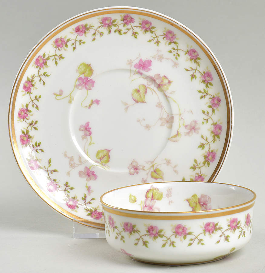 H1667 Ramekin & Saucer Set by Haviland-1