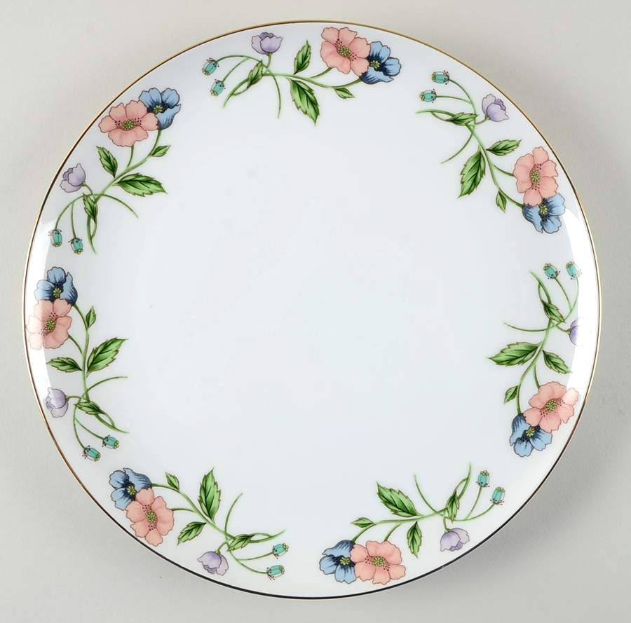 Poppy (Gold Trim) Dinner Plate by House of Prill-1
