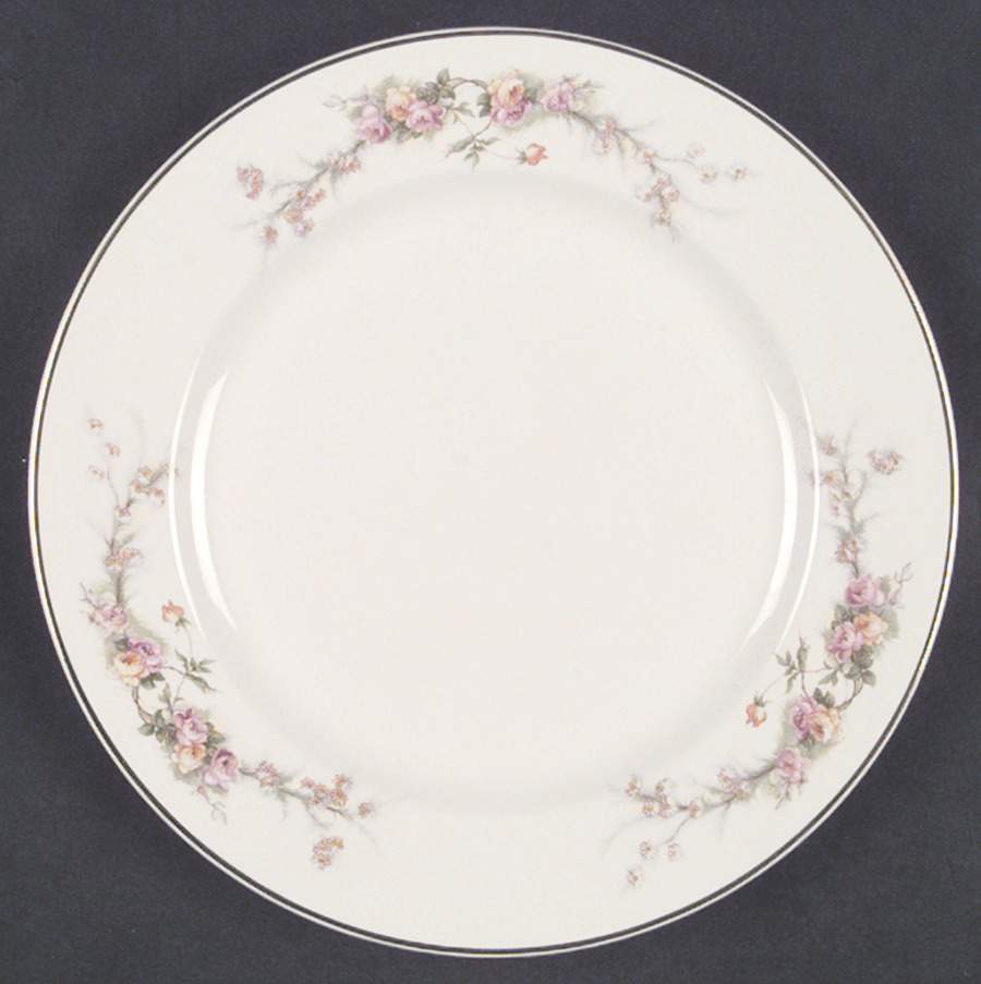 Shadow Rose (Embassy Shape) Dinner Plate by Harker-1