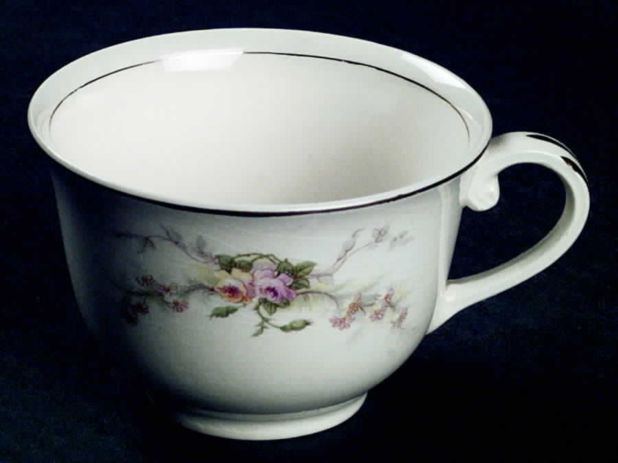 Shadow Rose (Embassy Shape) Flat Cup by Harker-1