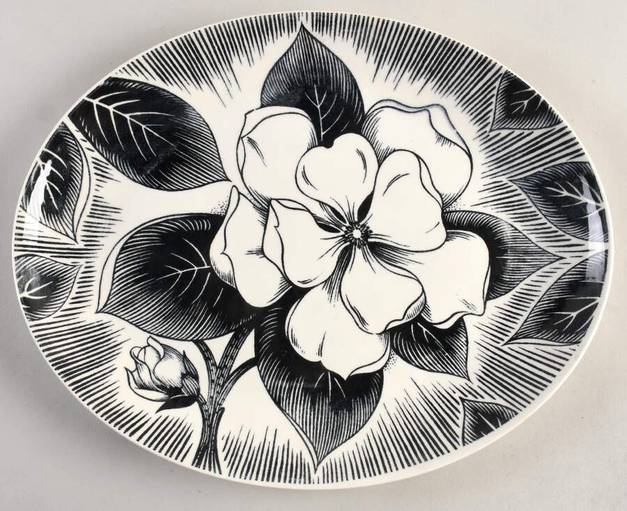 Malay 13" Oval Serving Platter by Homer Laughlin -1