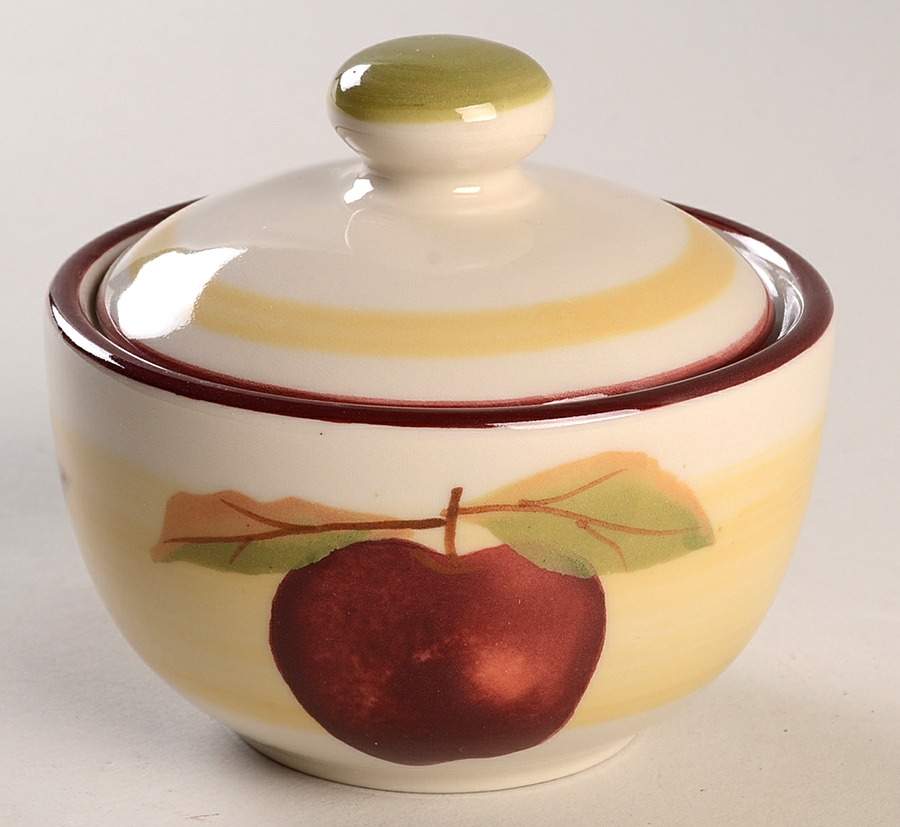 Russet Apple Sugar Bowl & Lid by Hartstone-1