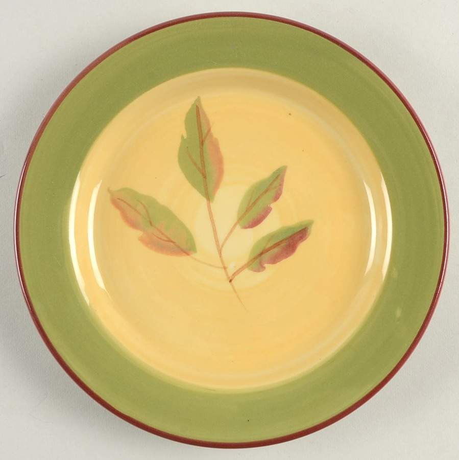 Spring Leaves Salad Plate by Hartstone-1