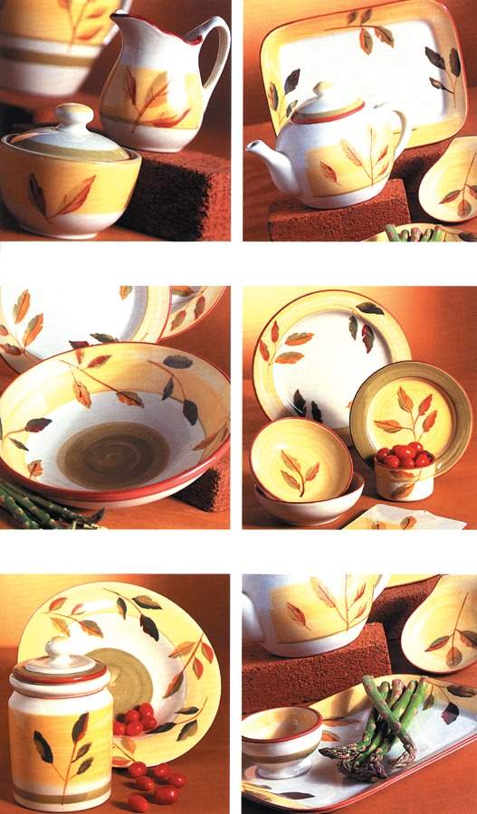 Spring Leaves Teapot & Lid by Hartstone-1