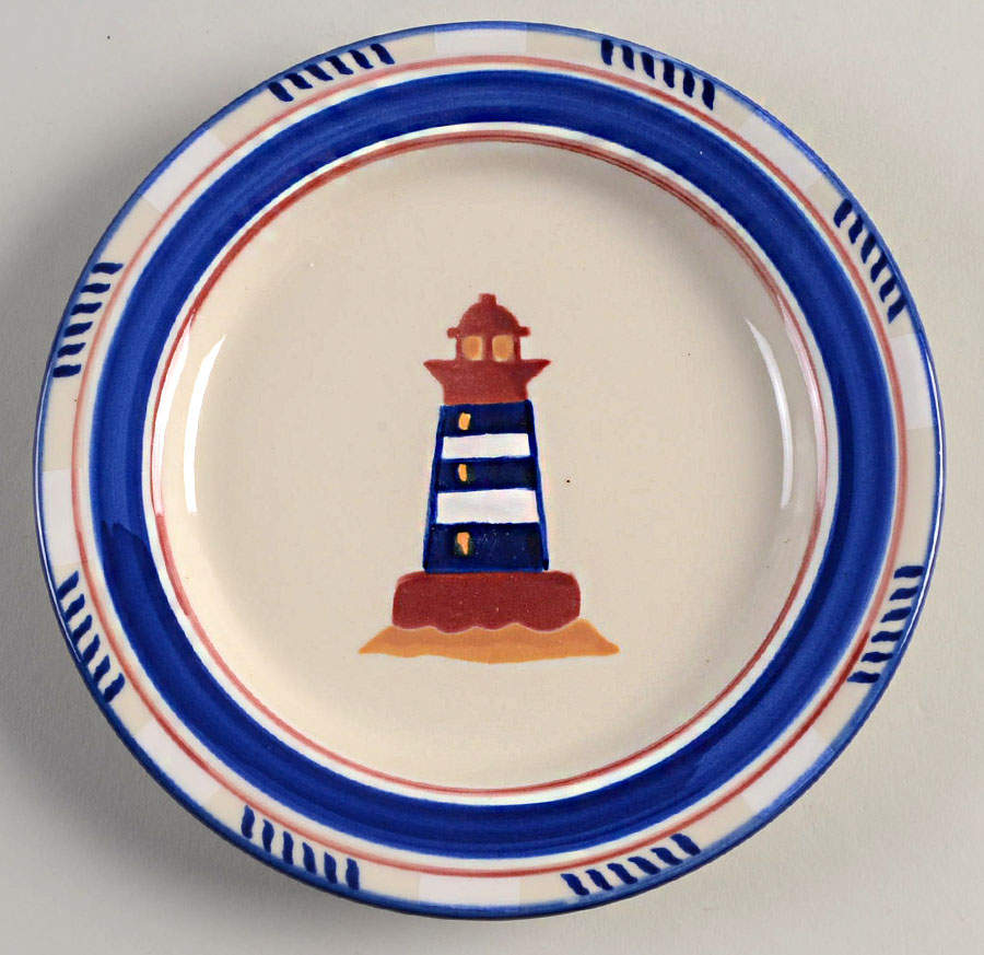 Ship Shape Salad Plate by Hartstone-1