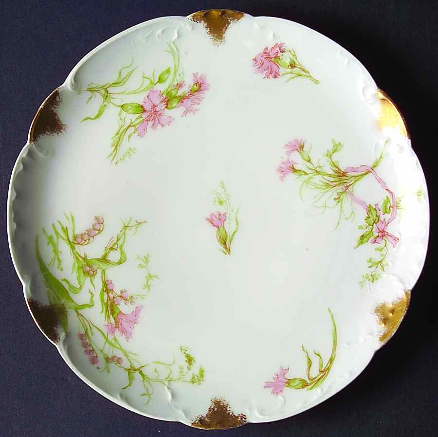 Schleiger 472-3 Coupe Luncheon Plate by Haviland-1