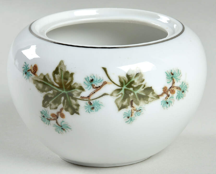 Vine Yard Sugar Bowl No Lid by Hira China-1
