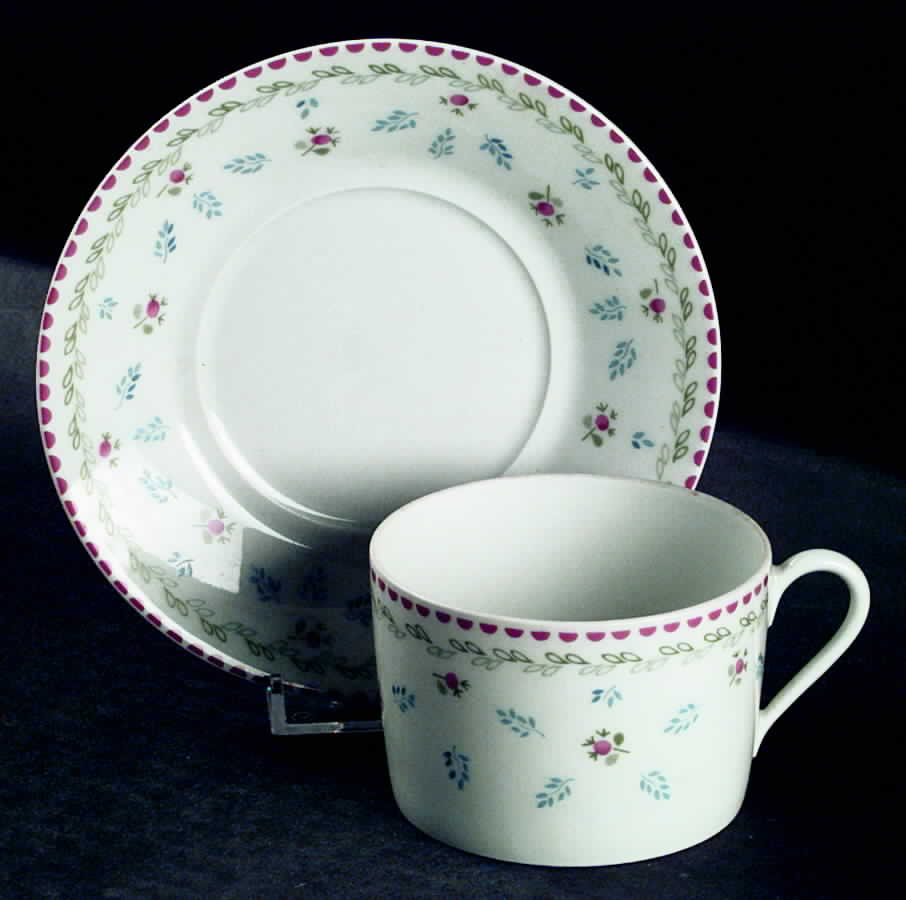 Rochambeau Flat Cup & Saucer Set by Haviland-1