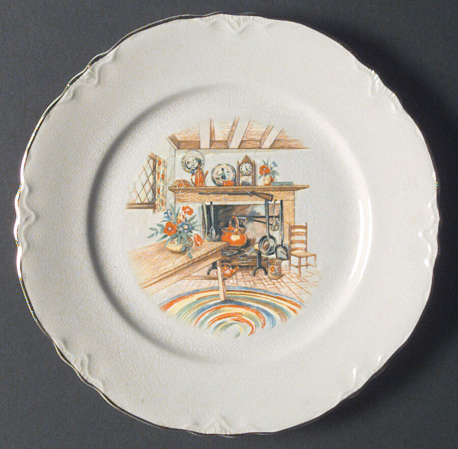 Colonial Kitchen (Republic) Dinner Plate by Homer Laughlin -1