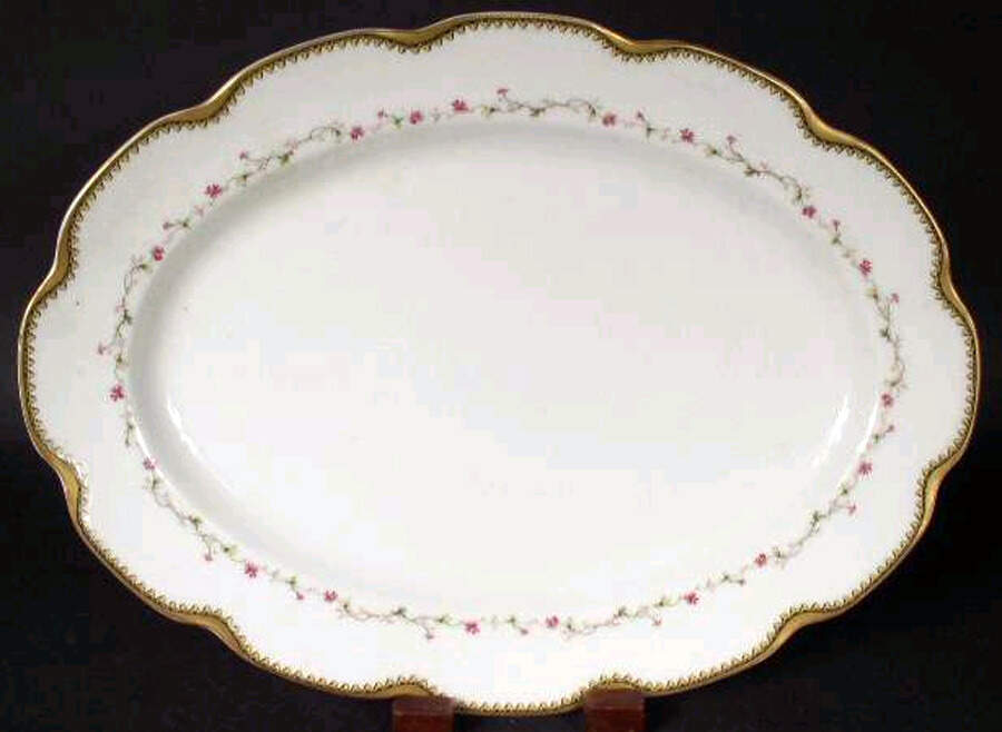 Schleiger 286-1 14" Oval Serving Platter by Haviland-1